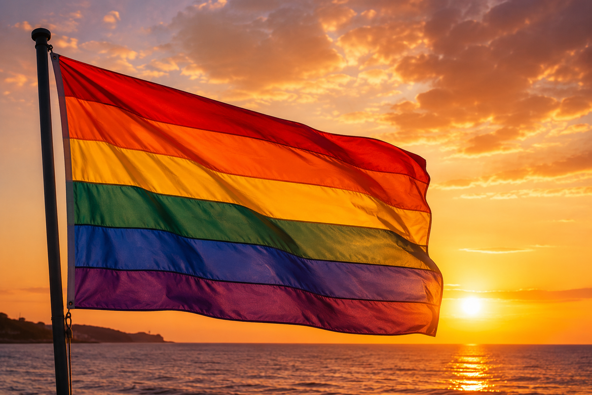 gay pride rainbow flag at TheGlamMonster.com