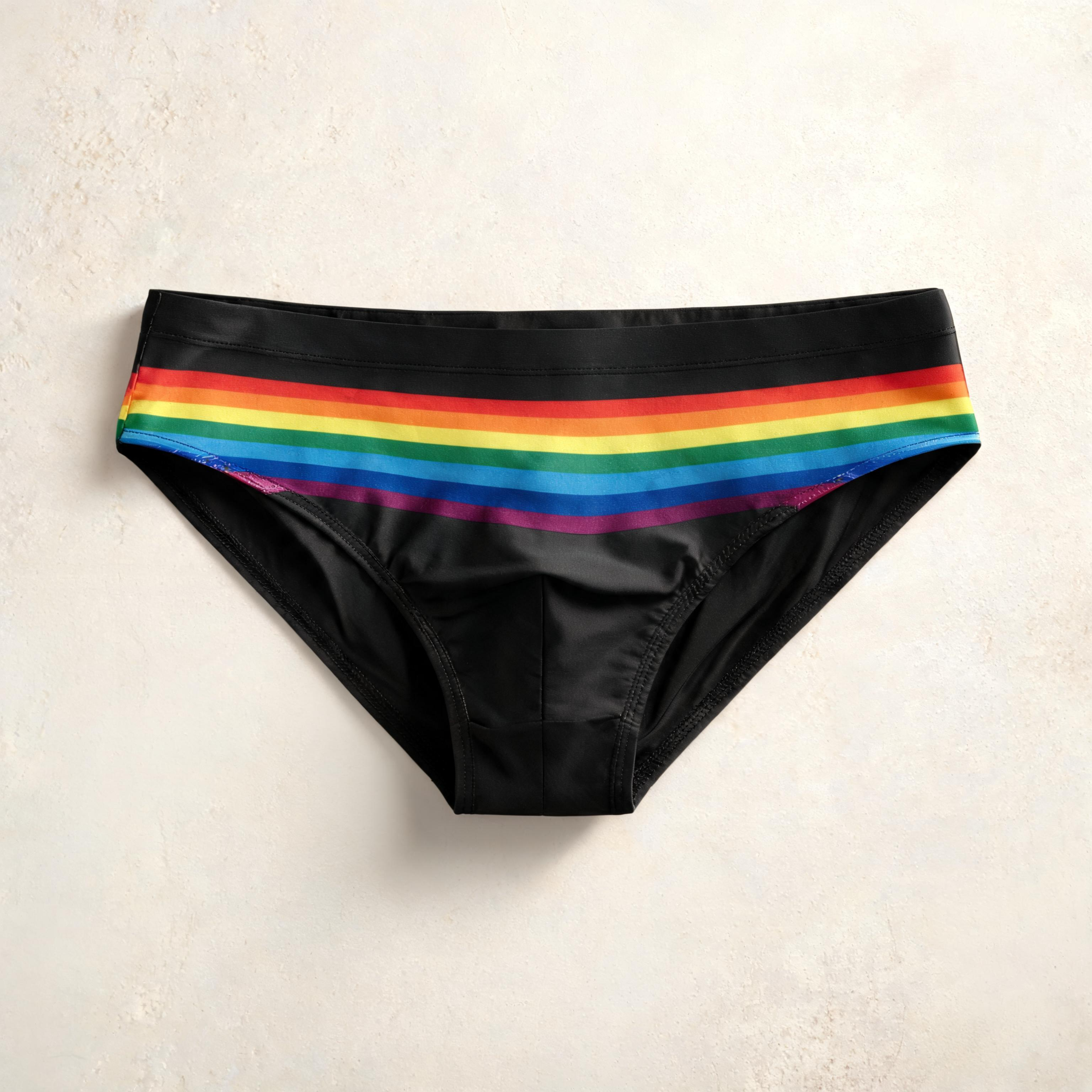 Pride Rainbow Mens Swim Brief